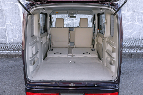 Interior space longer and taller than super height wagon