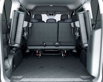 NV200 vanette wagon cargo space and seating arrangement