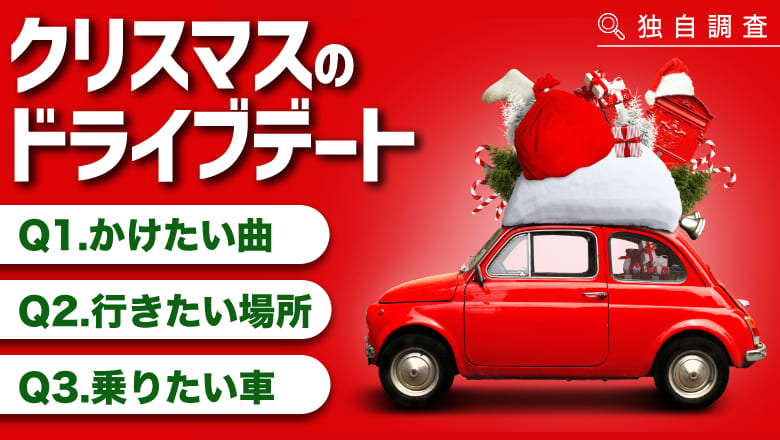 【Y世代、Z世代、世代別クリスマスのドライブデート調査】 クリスマスデートで乗りたい車No.1は両世代とも「ハリアー」